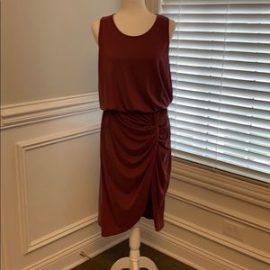 NWT Evereve Mauve Midi Dress Size M